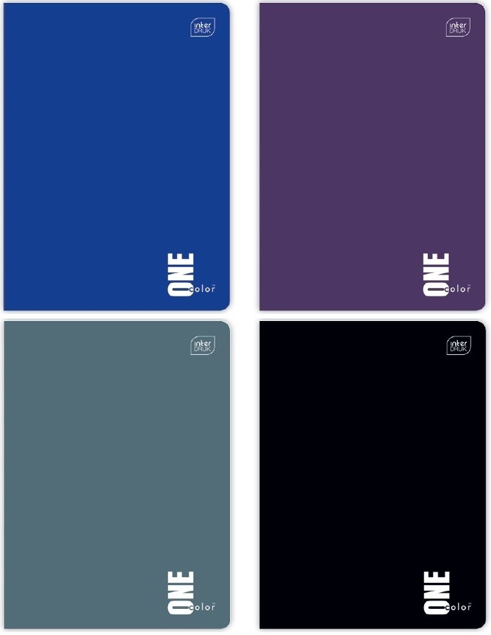 Zeszyt A5 60k kratka  UV kol.ONE COLOR INTERDRUK